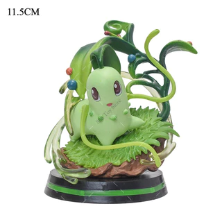Chikorita Action Figure Pokemon Boneco Escultura