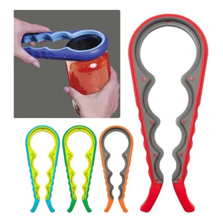 Abridor De Tampas 4 Bocas Universal Potes Vidro Conserva