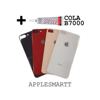 Tampa Traseira Fundo iPhone 8 PLUS de Vidro + COLA B7000 15ml Original