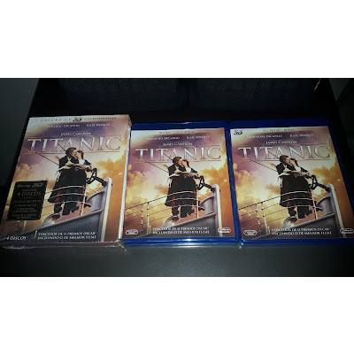 Blu Ray Titanic Box Edição De Colecionador 4 Discos 3D + 2D