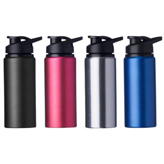 Garrafa Squeeze 600ml Alumínio Fitness Água Academia Alça