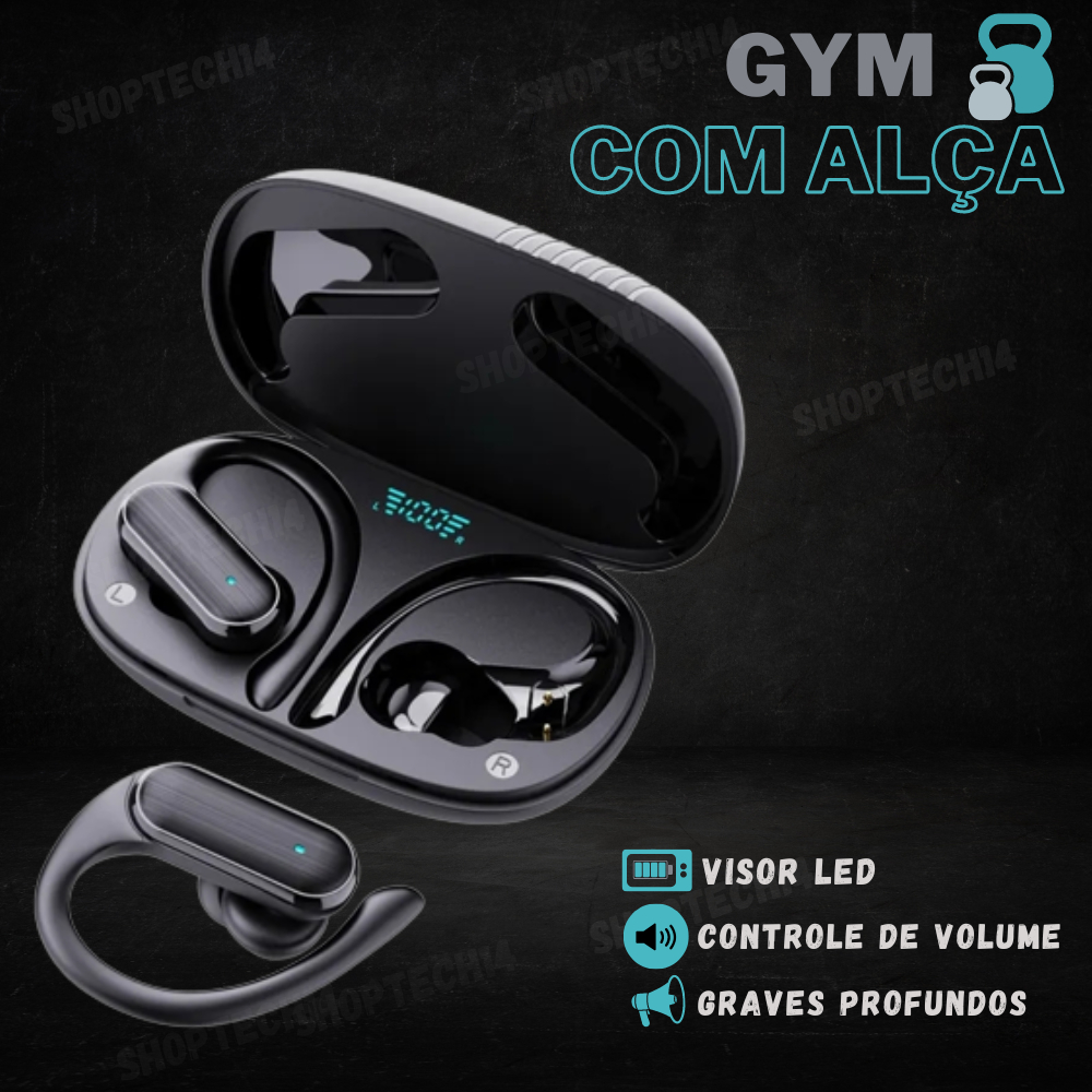 Fone de Ouvido Bluetooth Com Alça Para Academia | Shopee Brasil