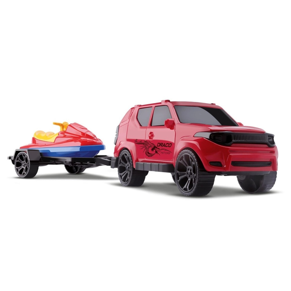 Miniatura Jeep de Brinquedo Carreta Com Jet Sky Jipe Carro Grande 42 cm |  Shopee Brasil