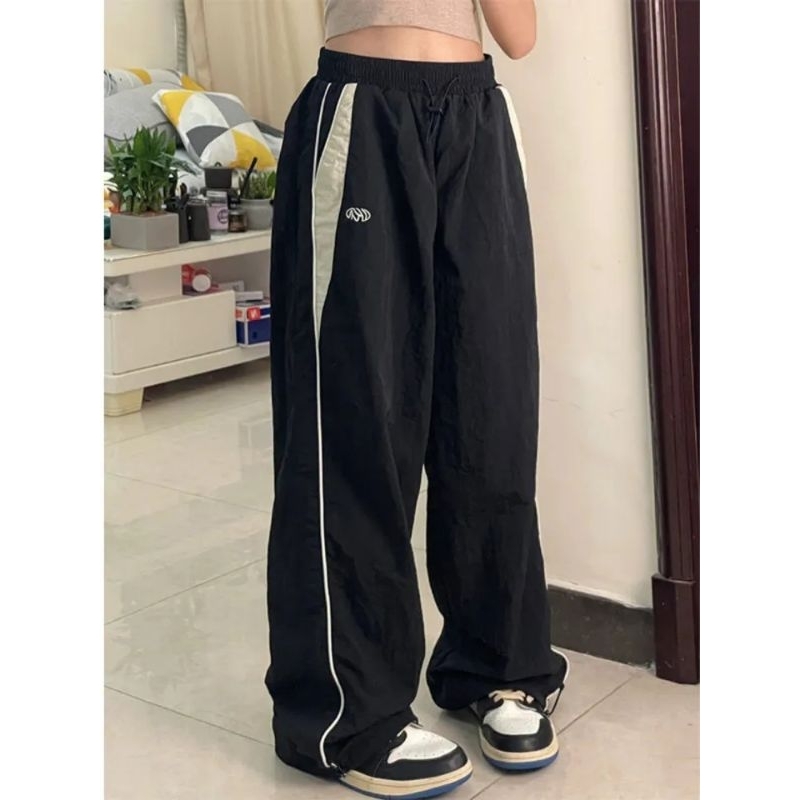 Calça Larga Vintage Grandes Dimensões Hip Hop Corredores Harajuku