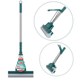 Mop Rodo Flash Limp Original Limpeza Geral Plus Lava E Seca