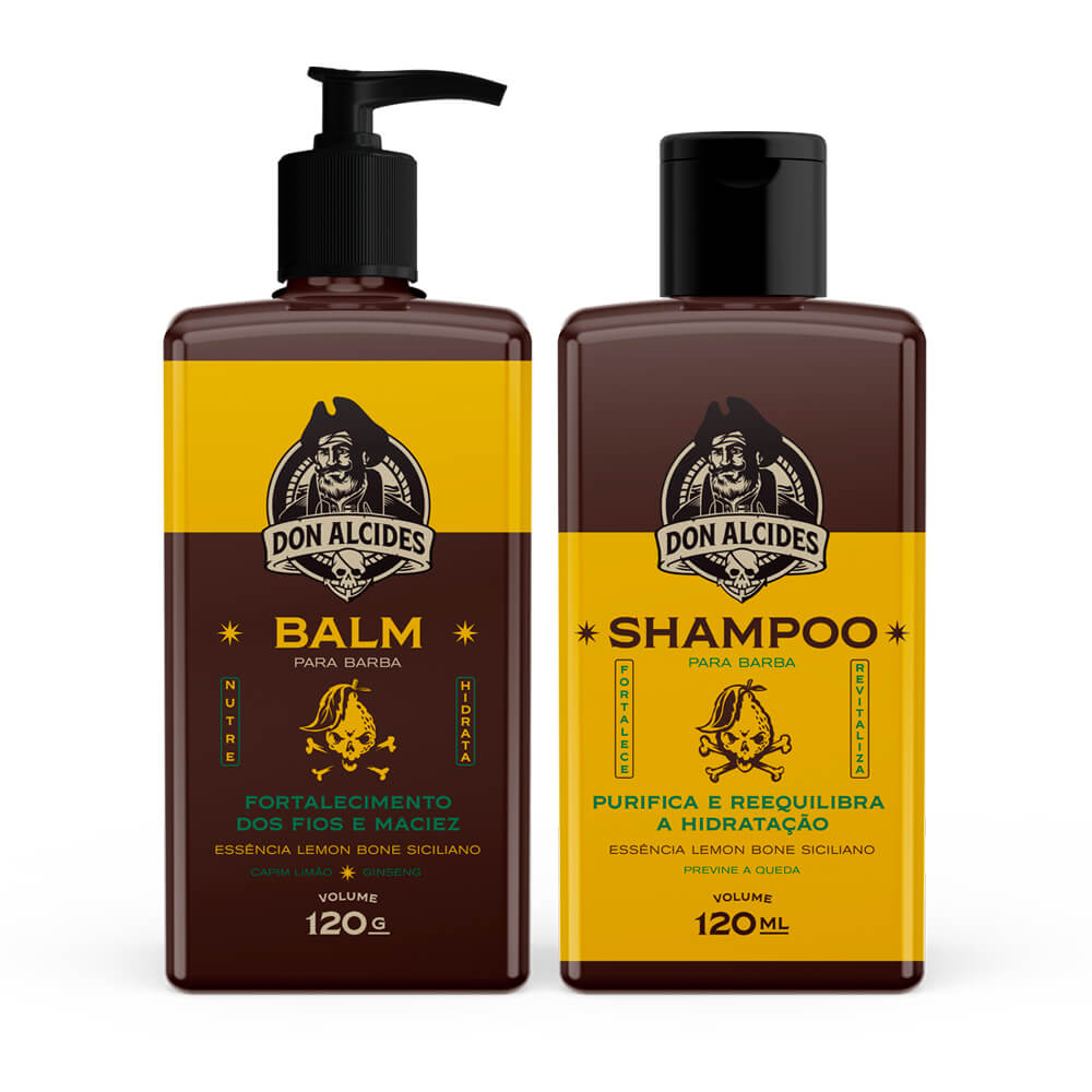 Shampoo para Barba e Cabelo QOD Proteção e Hidratação Old School
