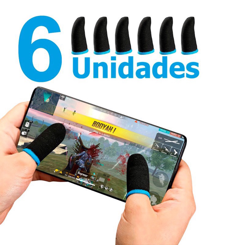 Super Grave Para Jogos Games Mobile + Luvinha Gamer Jogar Competitivo Free  Fire Pubg Profissional