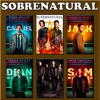 SOBRENATURAL - Placas Decorativas De Series