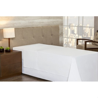 kit 2 Lencol Solteiro Avulso sem elastico branco Liso