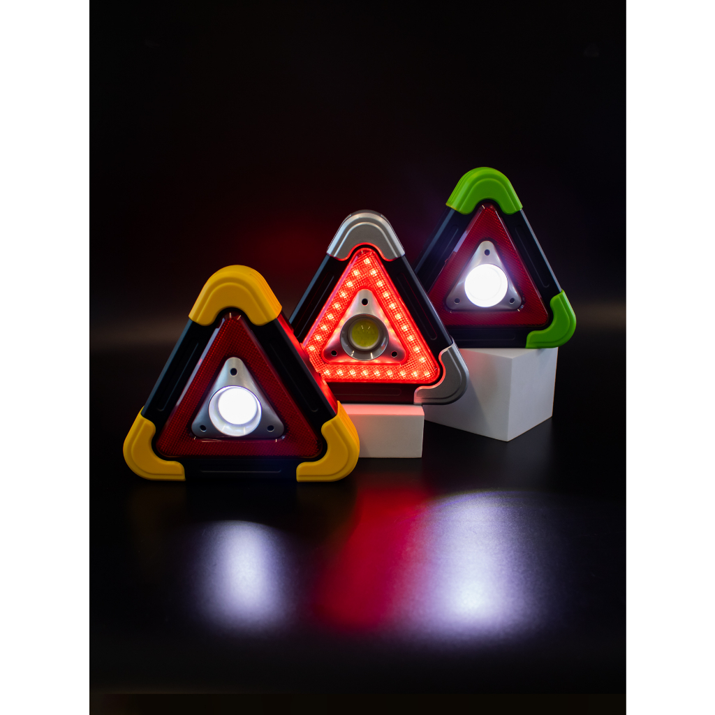 Sinalizador de emergência LED triângulo