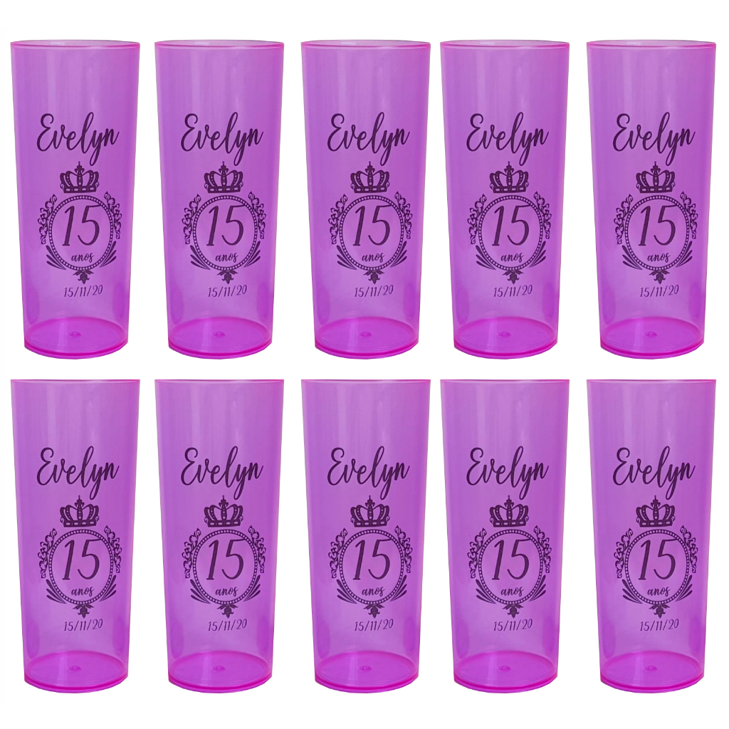 kit 80 Copos Roxos Personalizados | Shopee Brasil