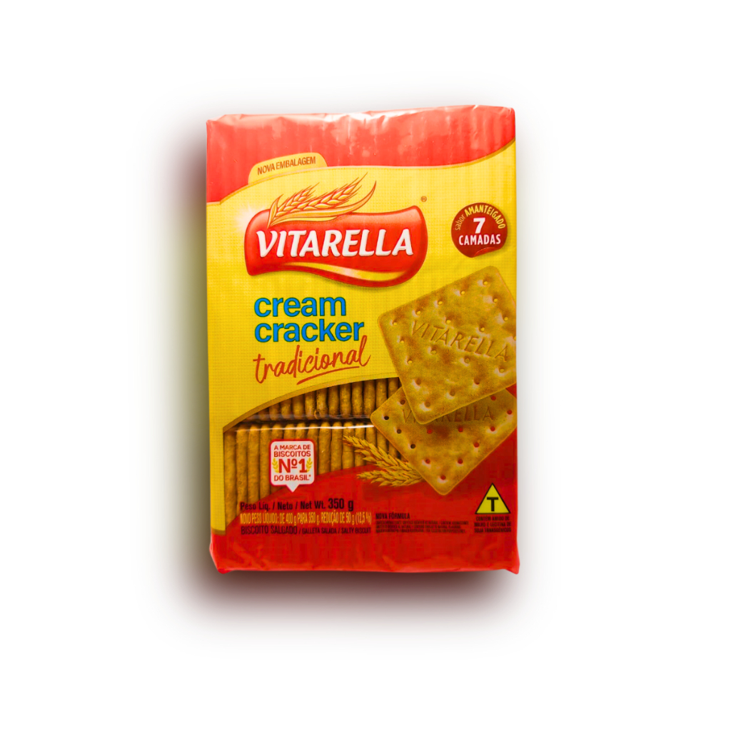 Bolacha / Biscoito Vitarella Cream Cracker Tradicional 350g Shopee Brasil