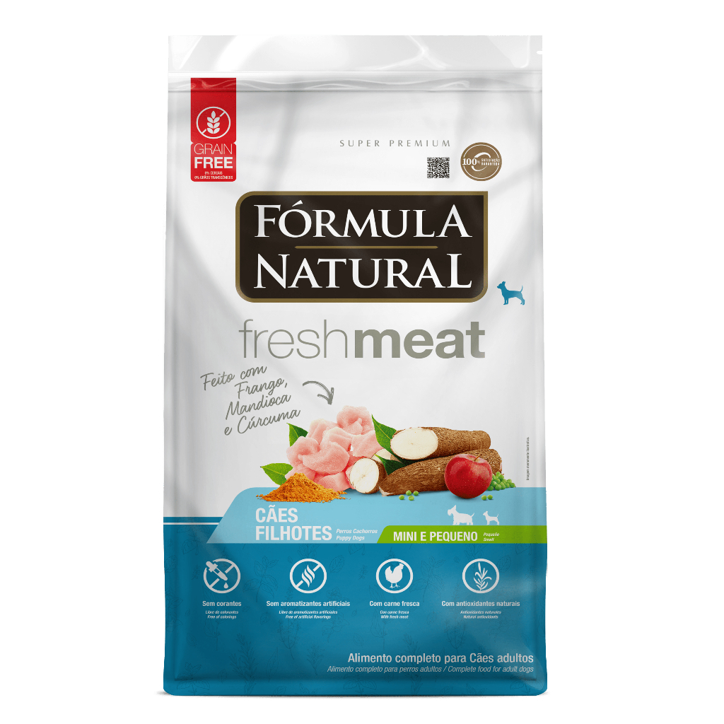 Ração Fórmula Natural Fresh Meat Filhote Raças Mini e Pequenas 7 kg