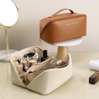 Saco Cosmético De Couro PU Feminino De Grande Capacidade INS Portátil Viagem Cosméticos Em Alto Qualidade