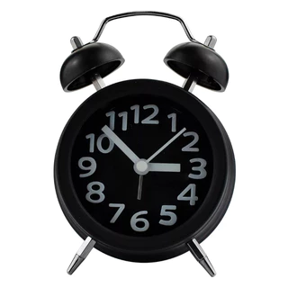 Relógio Despertador Antigo Retra Alarme Sino Alto De Mesa