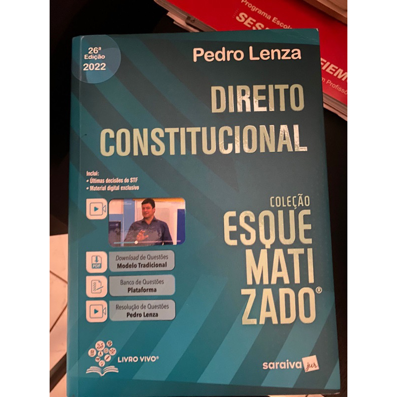livro Direito constitucional esquematizado Pedro Lenza 2022 | Shopee Brasil
