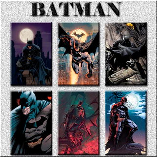Placas Decorativas Do Batman DC Quadros Para Decoração 13x20cm