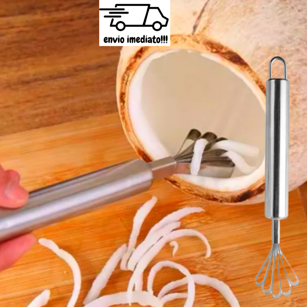 Ralador De Coco Manual Raspador Frutas Aço Inox Multiuso | Shopee Brasil
