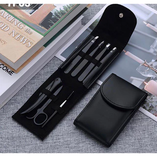 Conjunto 7 Peças De Pinças De Aço Inoxidável Profissional Para Sobrancelhas Cabelo
