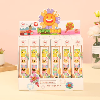 kit de 5 cores Marca texto com Formado Flor de Sol