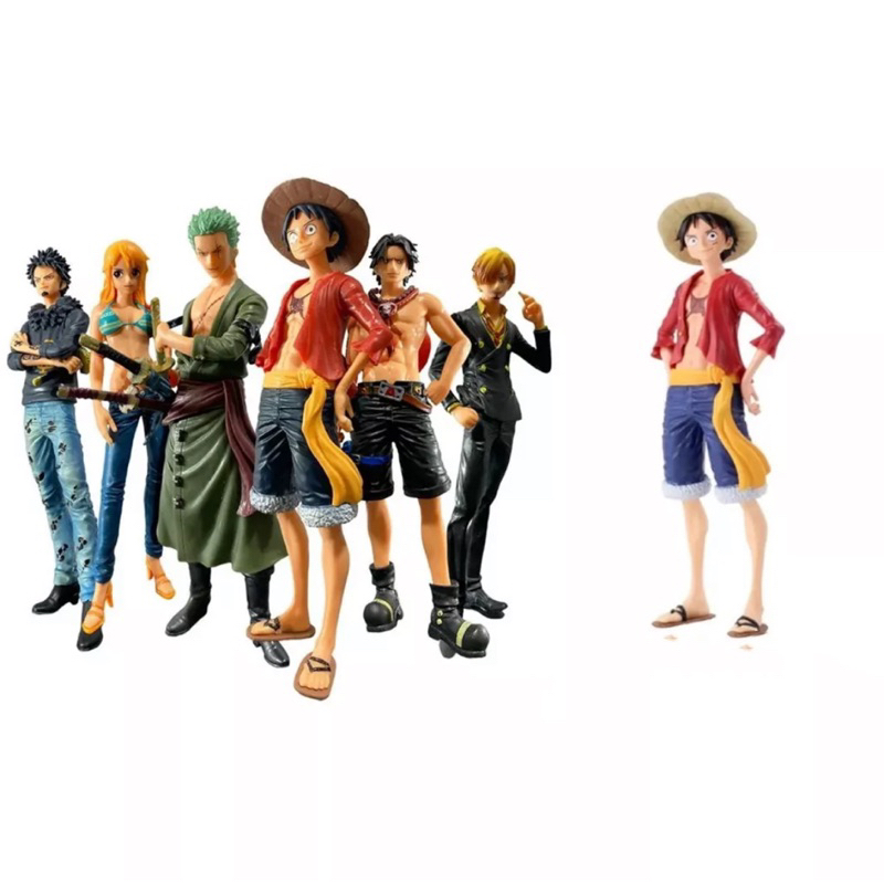 Quadro Metalizado One Piece Luffy Sabo e Ace Irmãos Placa Decorativa B