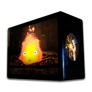 Luminária Abajur O Castelo Animado Calcifer Decoração Geek - 02 Tamanhos