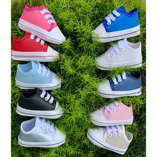 Kit 4 pares Tenis Bebe Sapatinho All Star