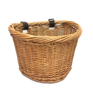 Cesta para Bicicleta Vintage de Vime Removível Bike Estilo Retrô
