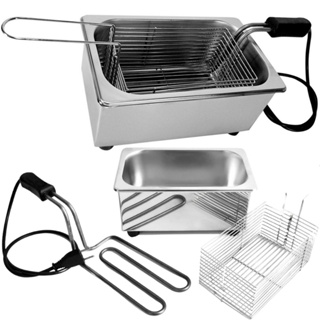 Fritadeira Elétrica 1 Litro Inox Industrial A Óleo 110v 220v