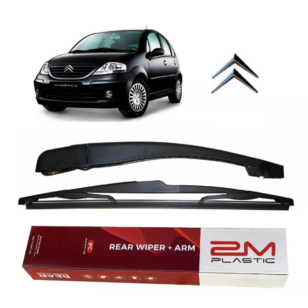 Braço Traseiro completo com Palheta Limpador de Parabrisa Citroen C3 ...