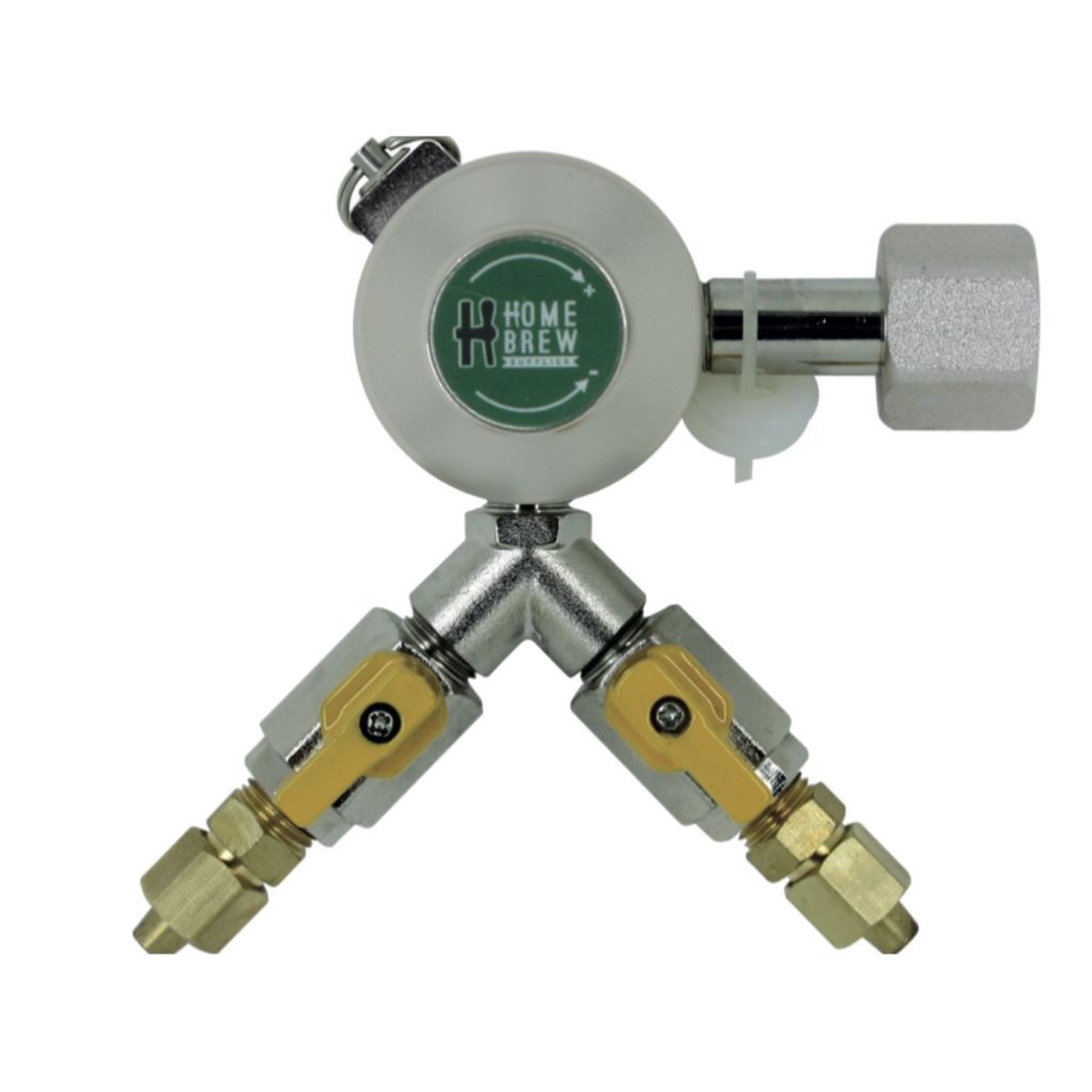 Regulador De Pressão Co2 (hbs - 2 Saídas) - Pré-calibrado