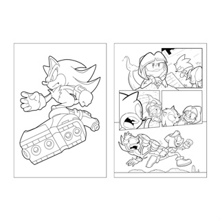 50 Desenhos Para Pintar E Colorir Sonic - Folha A4 Inteira! 1 Por Folha! -  #0142