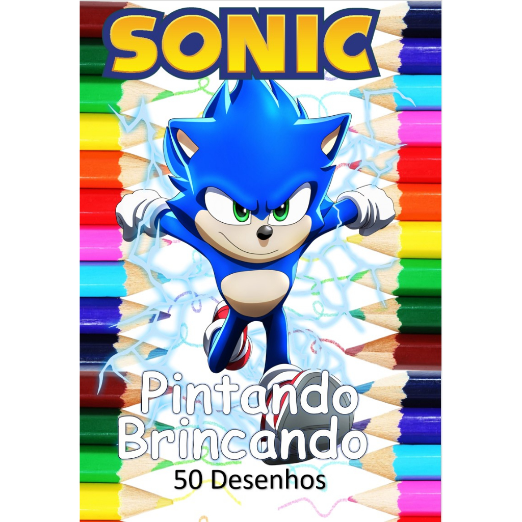 COLORINDO Sonic - Desenho Kids Brasil