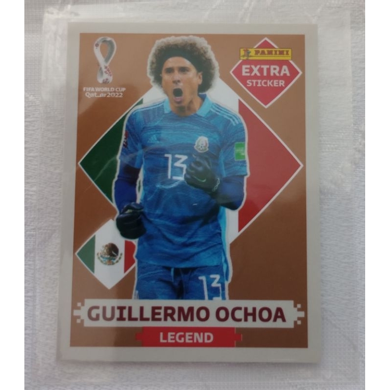 Guillermo Ochoa Ouro Carta Rara Figurinha Copa 2022 Colecionador Lendária  Legend à venda álbum 