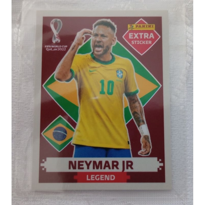 Excelente Figurinha Extra do Neymar Jr. Prata Legend da Copa do Mundo do  Qatar 2022 - Item de Coleção Raro