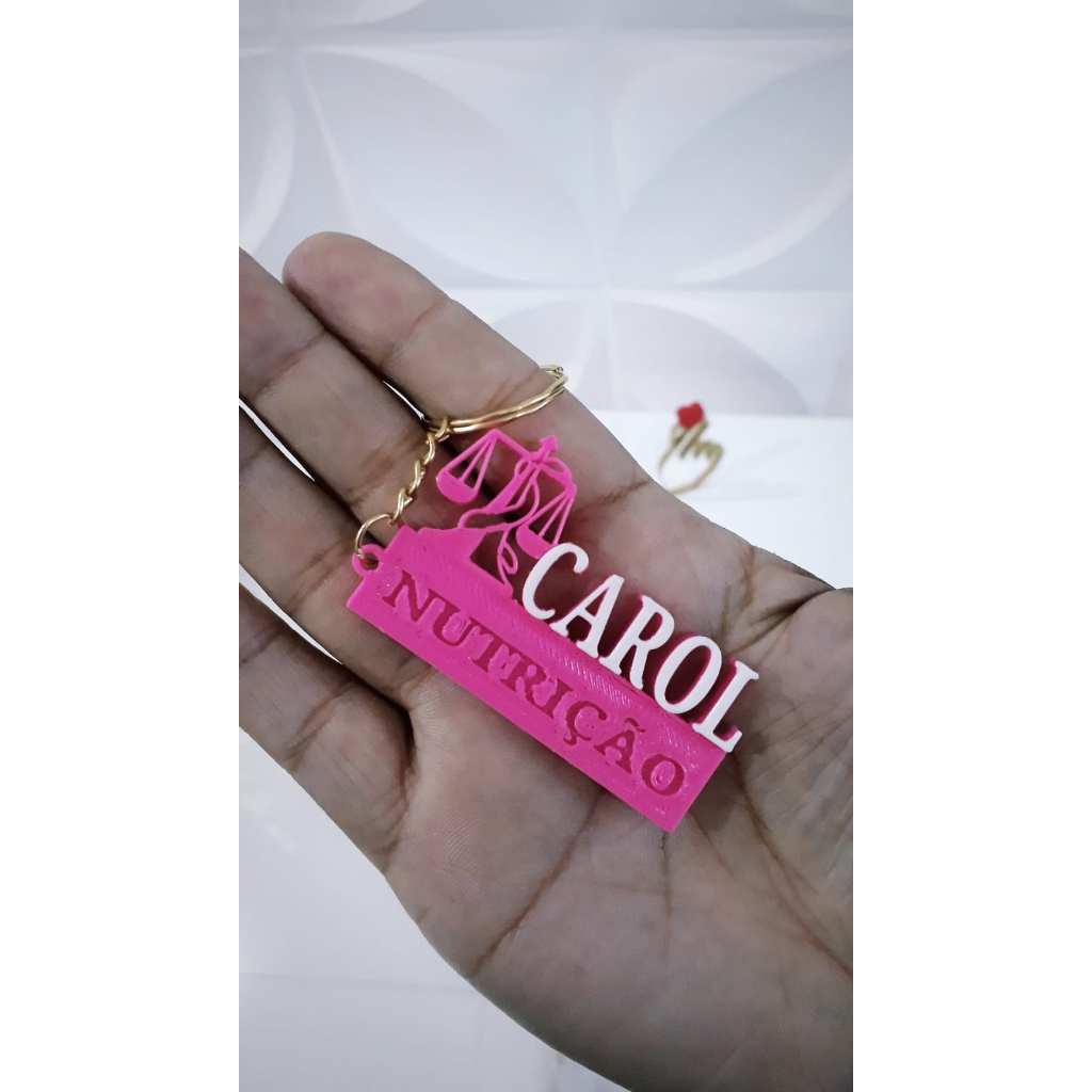 (UNIDADE OU KIT ) Chaveiro de Profissões Personalizável lembrança presente