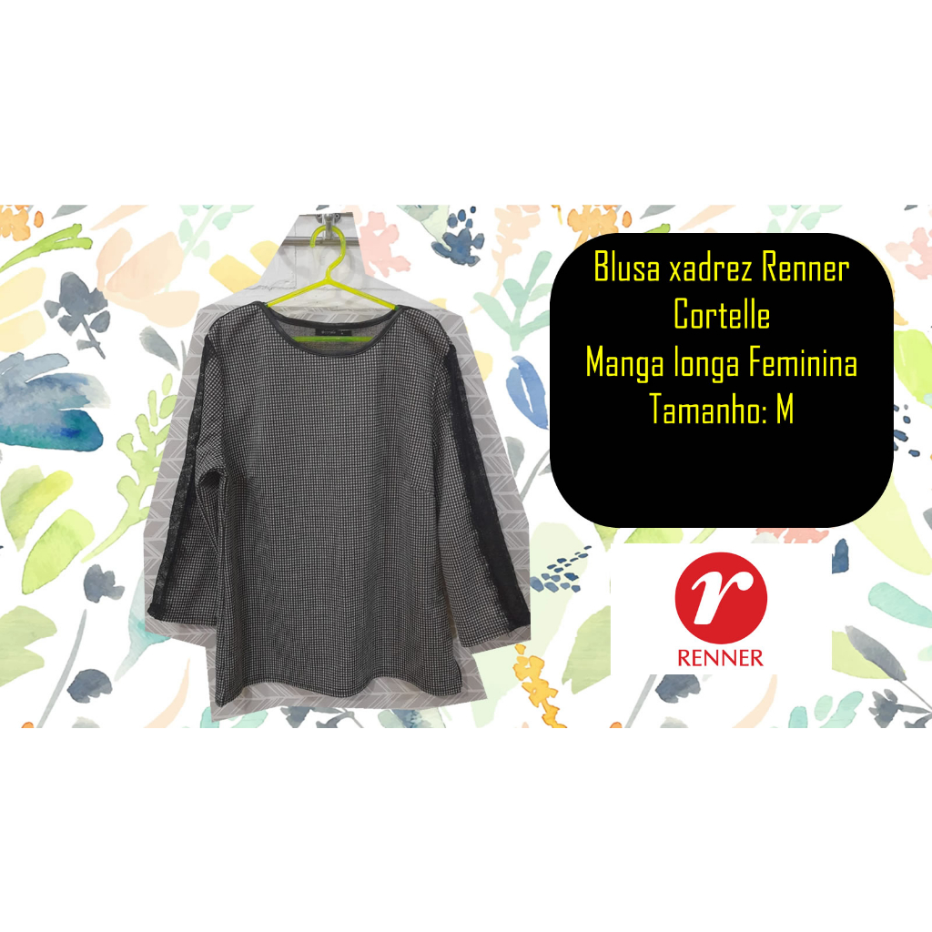 Camisa xadrez hot sale renner feminina