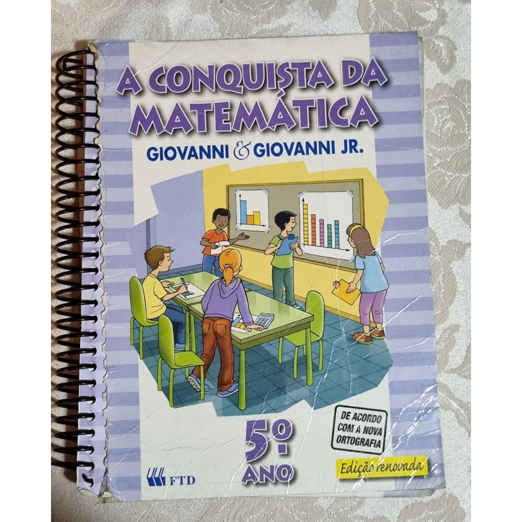 Livro Didático A Conquista da Matemática 5º Ano Ensino Fundamental ...