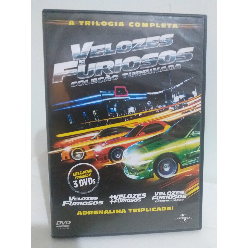 Coleção Velozes E Furiosos Trilogia Box Com 3 Filmes Em Dvd | Shopee Brasil