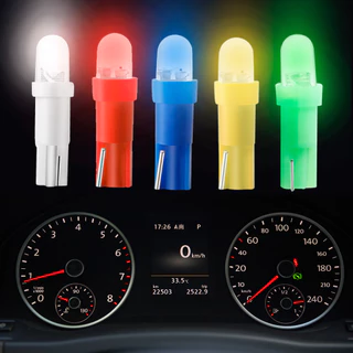 5 x Lampada T5 COB 12v led T5 Pinguinho Painel Carro