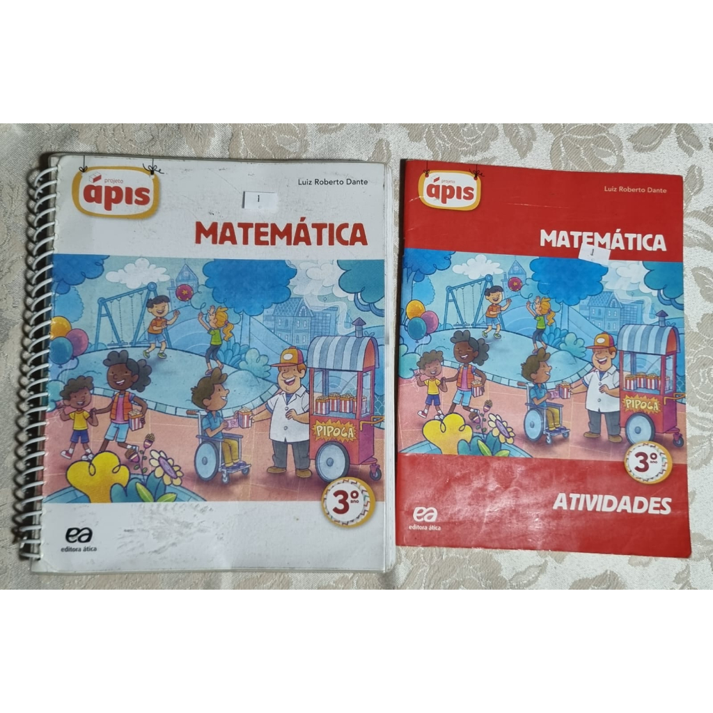 Livro Didático Projeto Ápis Matemática 3º ano + Caderno de atividades ...