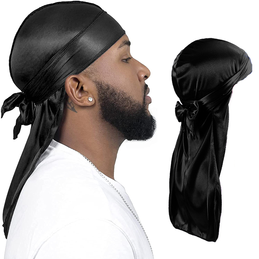 Silk Durag For Men Bandana Silky Du Rag Doo Rag - Temu