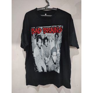 BAD BRAINS T-shirt Hardcore Punk Reggae Metal Tee Men's Black 100