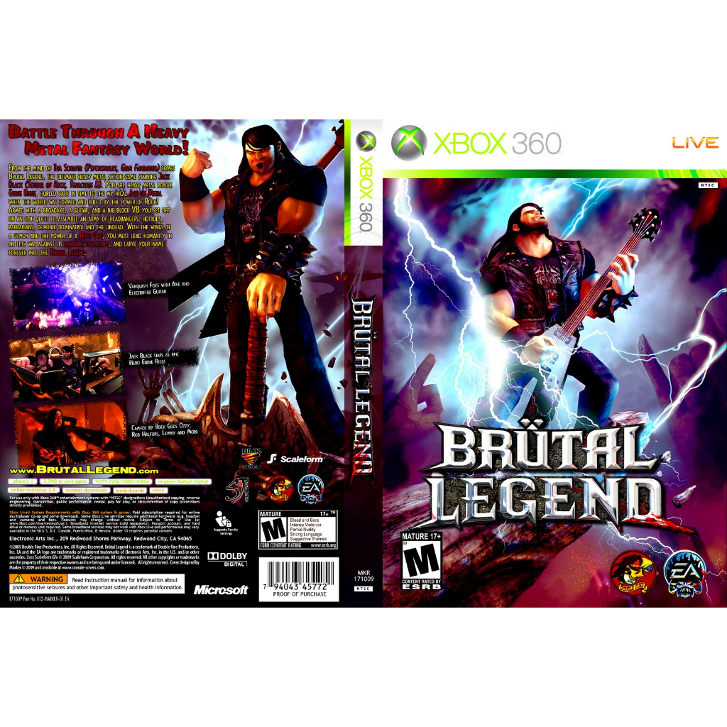 Brutal Legend P/ XBOX360 (LTU/LT/JTAG/RGH) Shopee Brasil