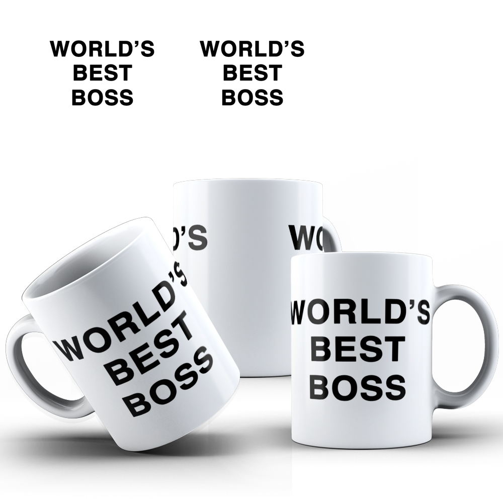 Tazza Regalo Per Capo 'World's Best Boss' - Ceramica 325 Ml, Perfetta Per Pensionamento E Addio, Idea Regalo Divertente Per Colleghi