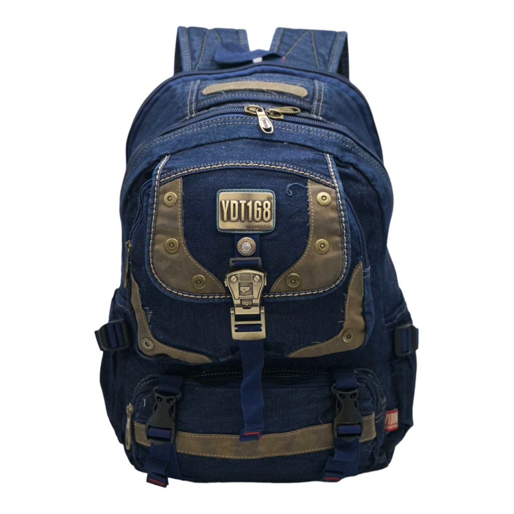 Mochila Masculina Feminina Jeans Confortável E Resistente