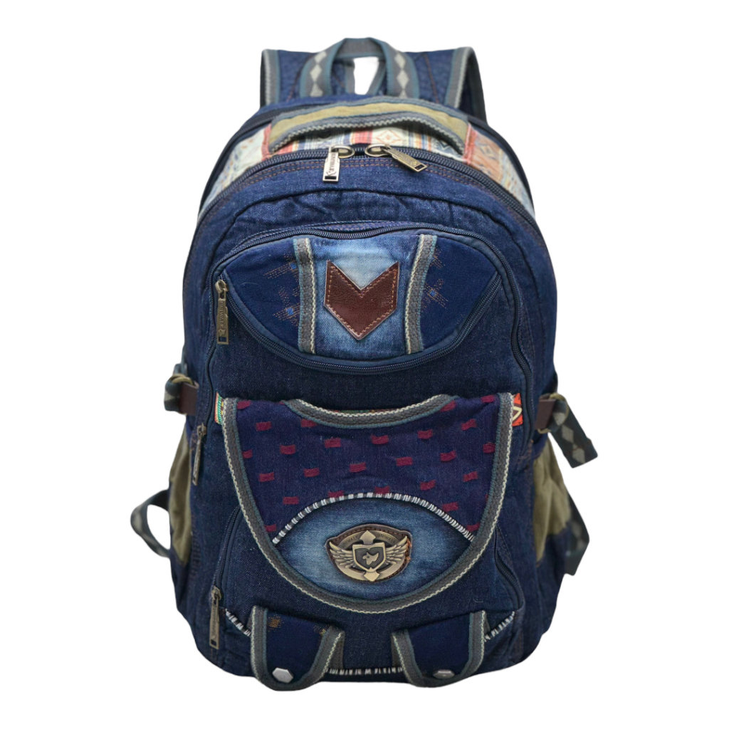 Mochila Masculina Feminina Jeans Confortável E Resistente