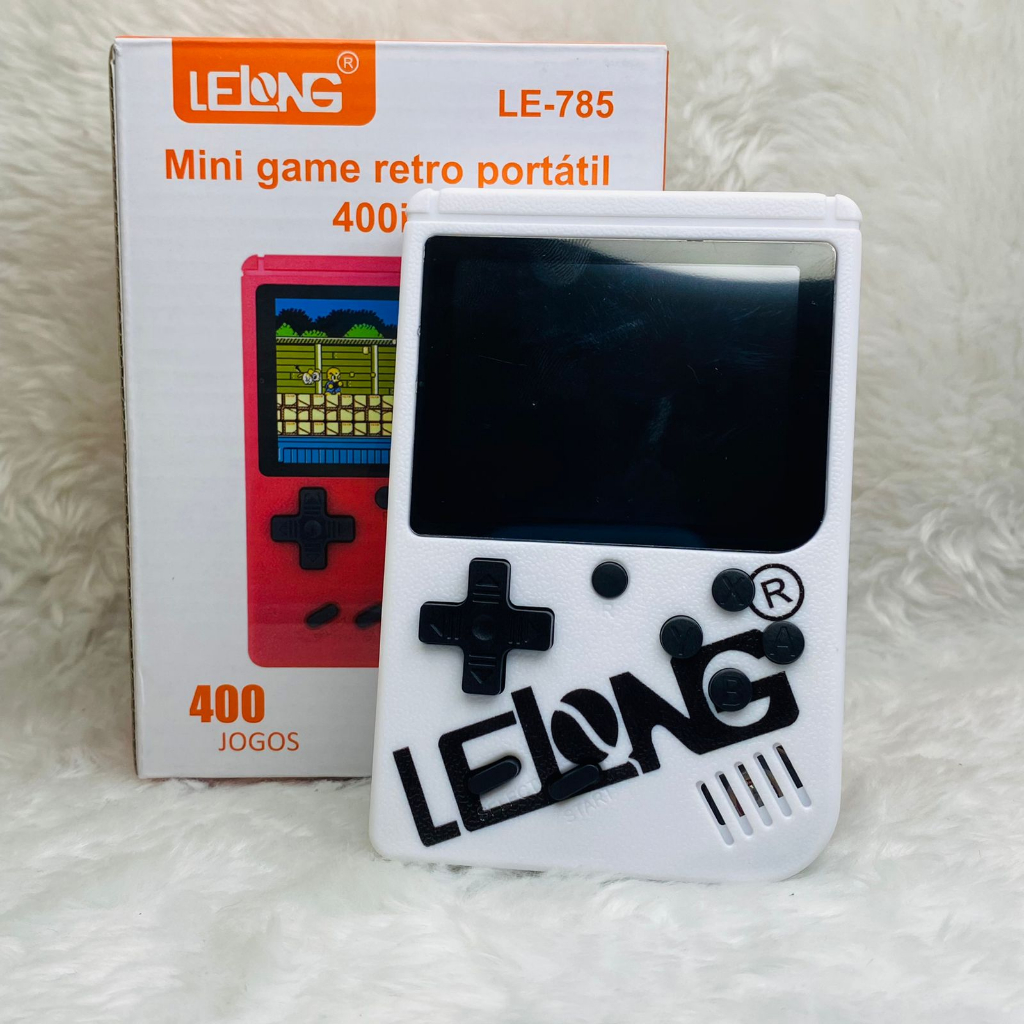 MINI VIDEO GAME PORTATIL RETRO COM 400 JOGOS SUP LE-785