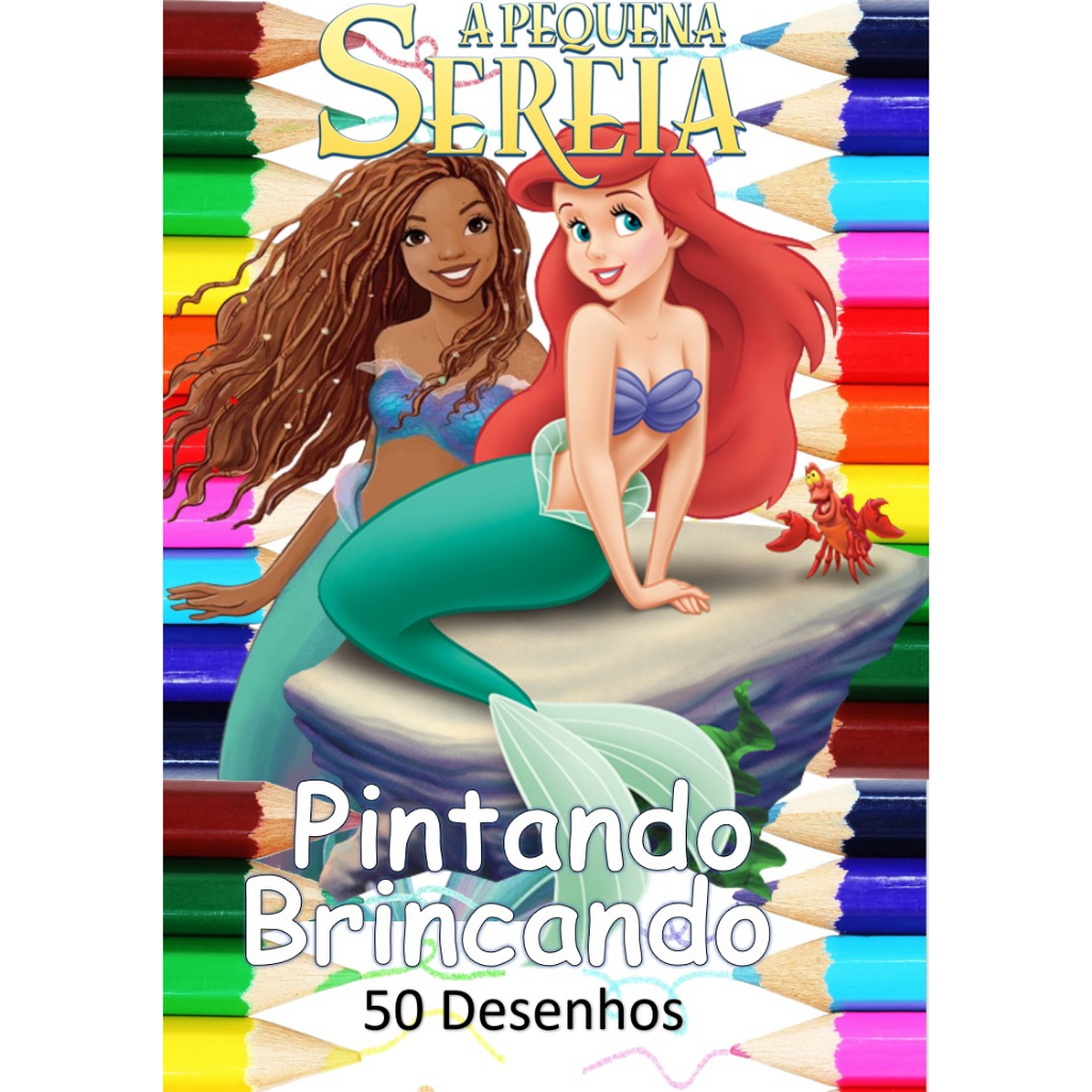 53 Desenhos da Ariel para Colorir