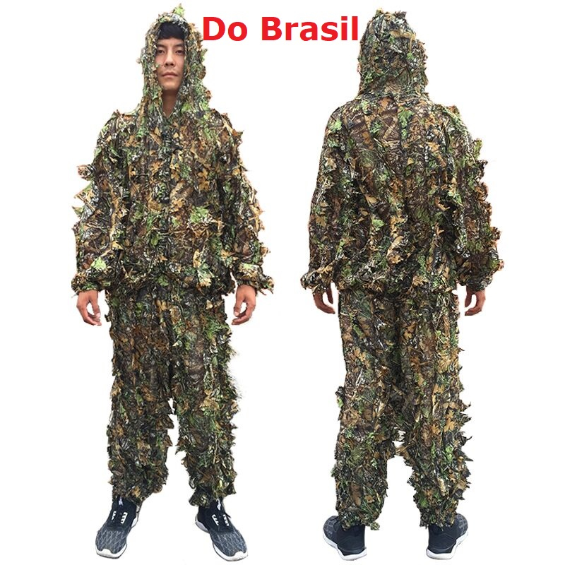 Roupa Camuflada Ghillie Sniper 3d ( Calça + Jaqueta) Gg E Xg